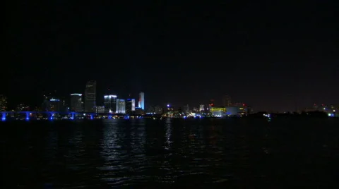 Miami beach at night. Stock-Footage 284511