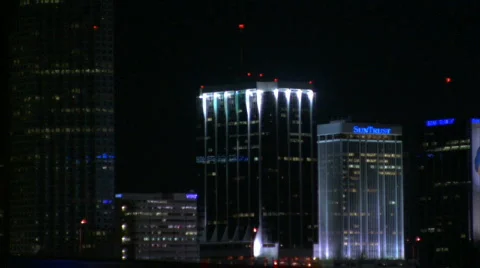Miami beach at night. Stock Footage 284569