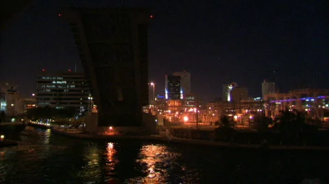 Miami beach at night. Stock Footage 284573