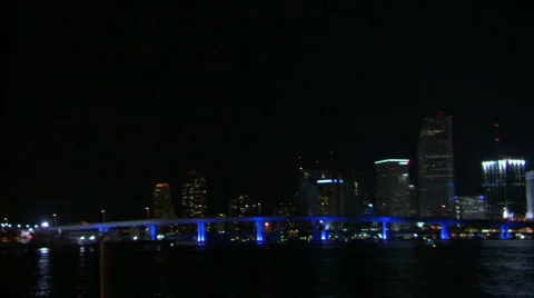 Miami beach at night. Stock-Footage 284654