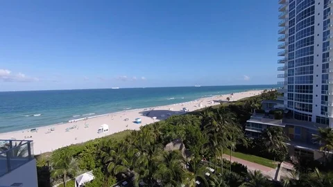 Miami beach ocean View Stock Footage 79976013