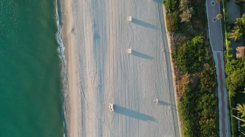 Miami Beach Overhead Stock Footage 281288034