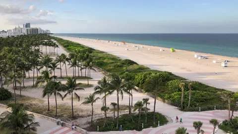 Miami Beach Pandemic Lockdown Time Lapse Stock Footage 134300035