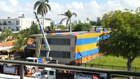 Miami Beach Roach Infestation Smoke Bomb Extermination House Video stock 167559573