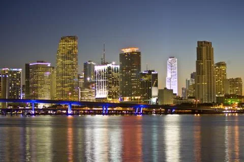 Miami Beach skyline Stock Photos
