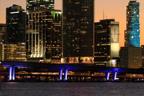 Miami Beach skyline Stock Photos