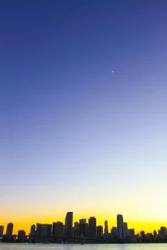Miami Beach skyline Stock Photos
