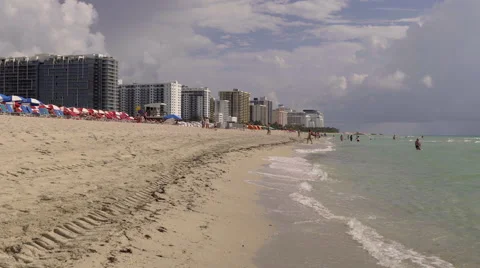 Miami Beach on a Summer day Stock Footage 65870882