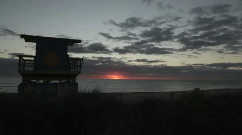 Miami Beach  Sunrise timelapse Stock Footage 59909376