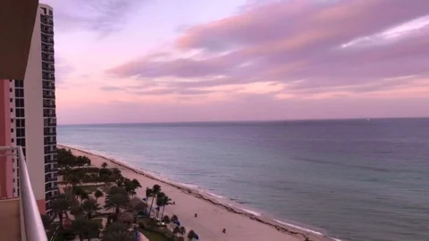 Miami Beach Sunset Stock Footage 116170863