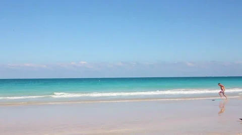 Miami Beach Surfing Stock Footage 37694849