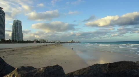 Miami Beach Time Lapse HD Stock Footage 10841458