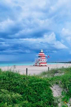 Miami beach twilight 写真素材