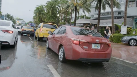 Miami Beach under water Video stock 104018215