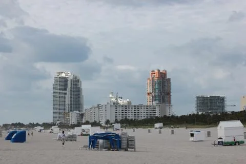 Miami beach view 库存照片