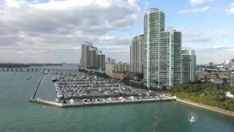 Miami Beach waterfront Stock Footage 148031217