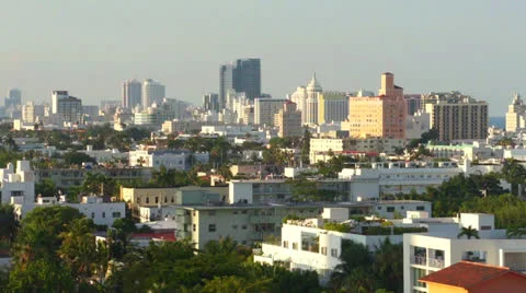 Miami Beach Zoom In Stock Footage 24730795