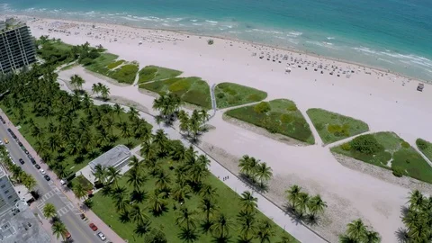 Miami Beach's Oceanfront 2 Stock Footage 103757824