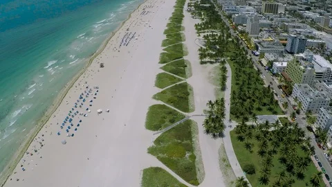Miami Beach's Oceanfront 4 Stock Footage 103757851
