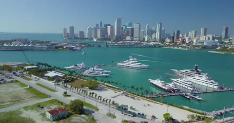 Miami Boat show Stock Footage 152097597