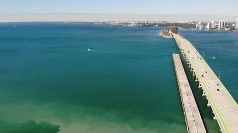 Miami bridge Stock Footage 126883768