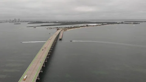 Miami bridge8 Stock Footage 127039581