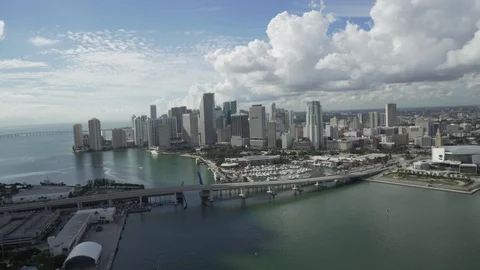 Miami Circa-2015, Aerial View Stock Footage 98378043