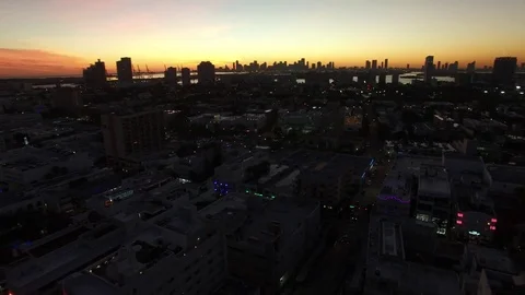 Miami Cit Sunset 動画素材 71498915