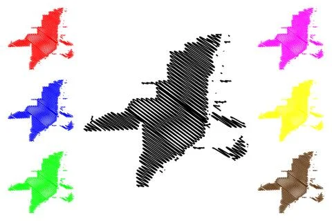 Miami City map vector Illustrazione stock