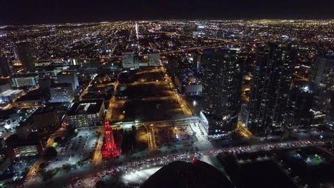 Miami City at Night v2 Stock Footage 71499299
