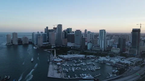 Miami city overlook Stock Footage 241947115