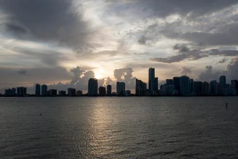 Miami cityscape Stock Photos