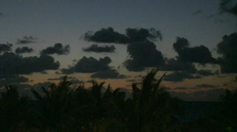 Miami Clouds at Sunrise Stock Footage 373687