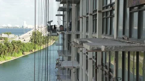 Miami Construction Work Development Stock Footage 12617981