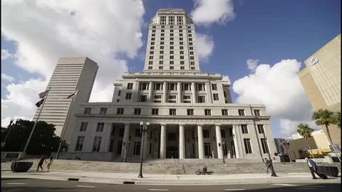 Miami courthouse-timelapse Video stock 138070055