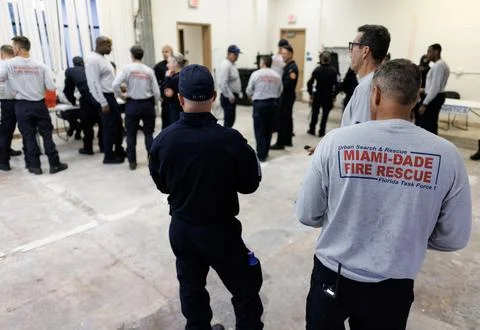 Miami-Dade Fire Rescue task force deploys to Venezuela for earthquake relief, US Stock Photos