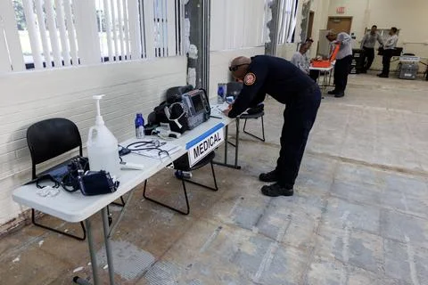 Miami-Dade Fire Rescue task force deploys to Venezuela for earthquake relief, US Stock Photos