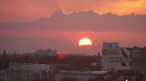 Miami Design District Sunset HD Video stock 11292926