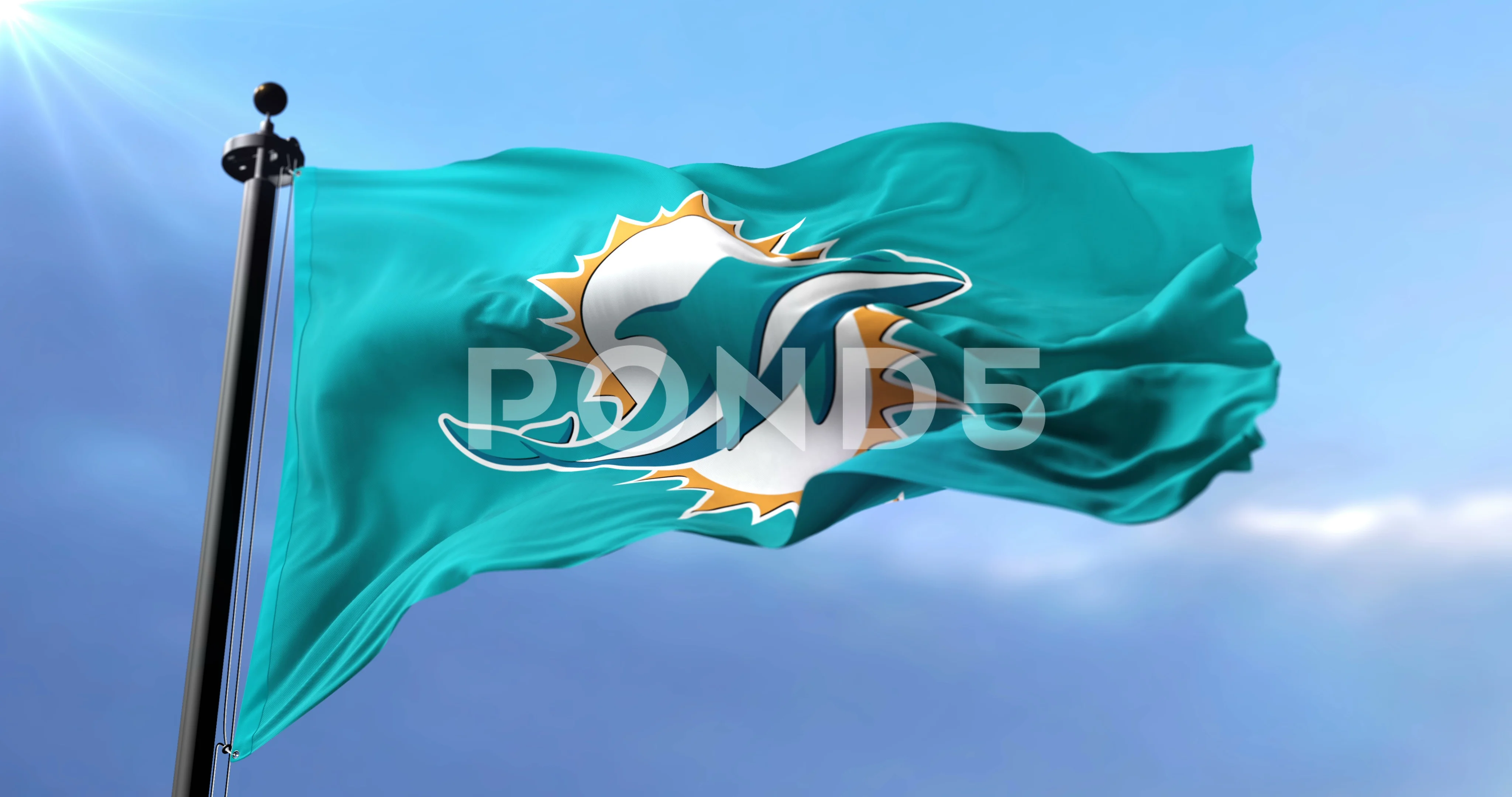FANMATS NFL Miami Dolphins Car Flag 26147 The Home Depot