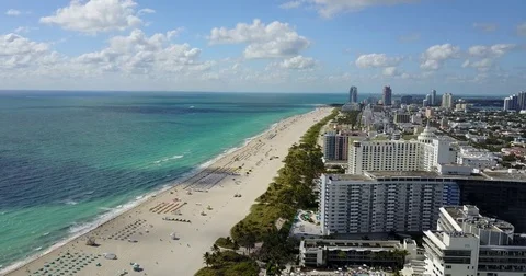 Miami Down Stock Footage 74303884