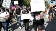 Miami Downtown, Fl, Usa - May 31, 2020: Silence Is Violence. Black Lives Matter. Stock Footage