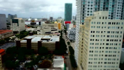 Miami downtown rooftop-timelapse Video stock 138070067