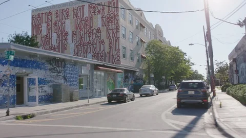 Miami Drivethrough Stock Footage 101038170