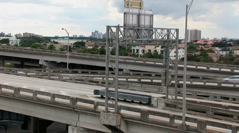 Miami expressway  I 95 Vídeos de archivo 3379362