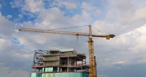 Miami, Florida. Developing American megapolis with new high-rise building under Video stock 308179576