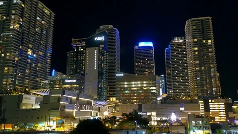 Miami Full Moon Stock Footage 87199508