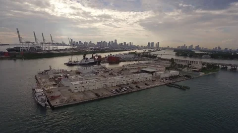 Miami harbor Video stock 84978425