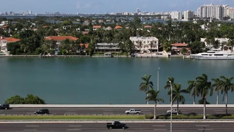 Miami Highway Stock Footage