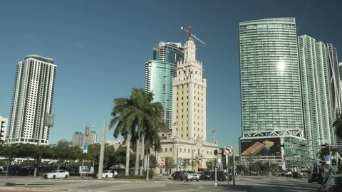 Miami Liberty Tower Video stock 104582151