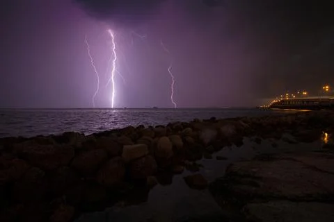 Miami Lightning Stock Photos